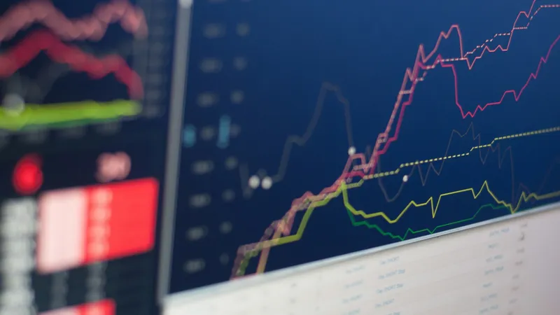 A trading screen displaying live price charts